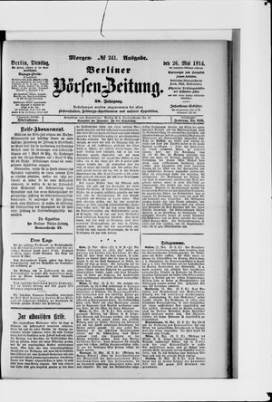 Berliner Börsen-Zeitung vom 26.05.1914