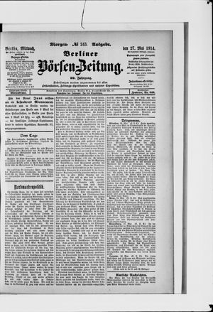 Berliner Börsen-Zeitung vom 27.05.1914