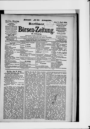 Berliner Börsen-Zeitung vom 02.06.1914