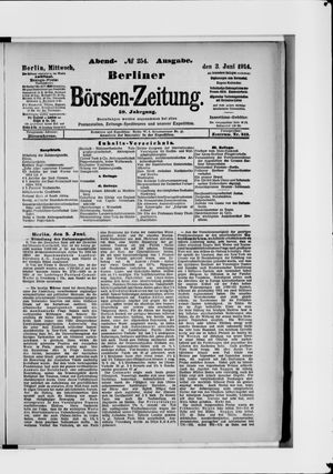 Berliner Börsen-Zeitung vom 03.06.1914