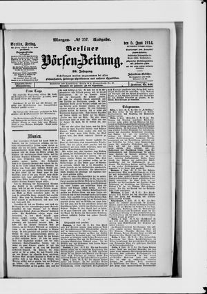 Berliner Börsen-Zeitung vom 05.06.1914