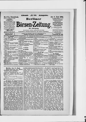 Berliner Börsen-Zeitung vom 06.06.1914