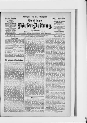 Berliner Börsen-Zeitung vom 07.06.1914