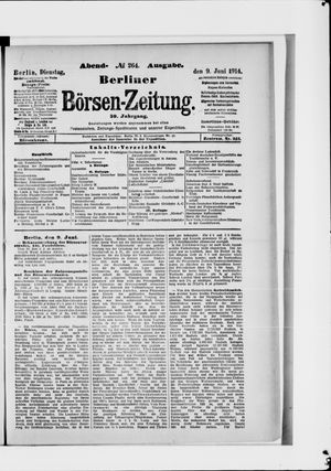 Berliner Börsen-Zeitung vom 09.06.1914