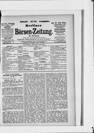 Berliner Börsen-Zeitung vom 19.06.1914