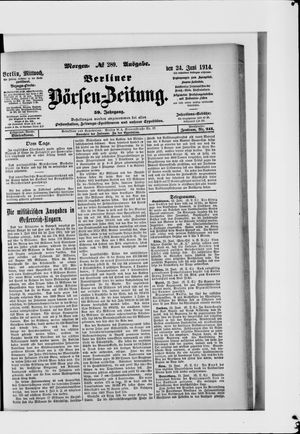 Berliner Börsen-Zeitung vom 24.06.1914