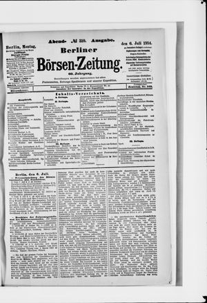 Berliner Börsen-Zeitung vom 06.07.1914