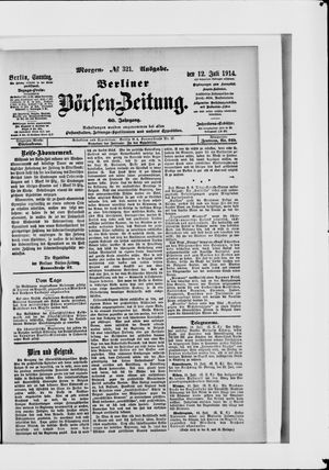 Berliner Börsen-Zeitung vom 12.07.1914