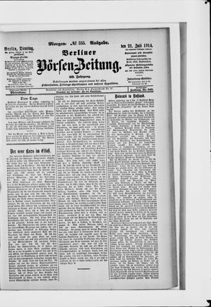 Berliner Börsen-Zeitung vom 21.07.1914