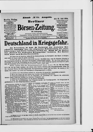 Berliner Börsen-Zeitung vom 31.07.1914