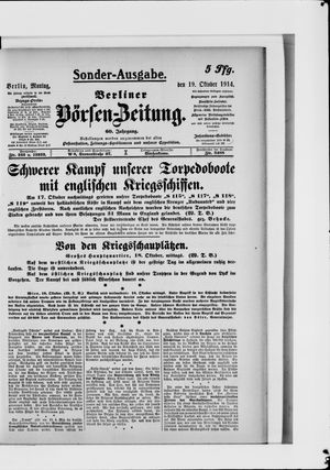 Berliner Börsen-Zeitung vom 19.10.1914