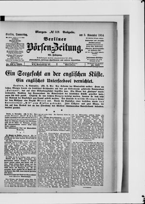 Berliner Börsen-Zeitung vom 05.11.1914