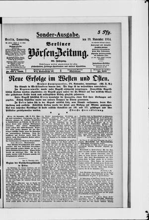 Berliner Börsen-Zeitung vom 19.11.1914