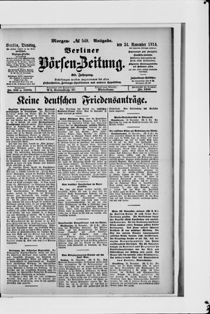 Berliner Börsen-Zeitung on Nov 24, 1914