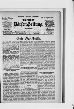 Berliner Börsen-Zeitung vom 09.12.1914