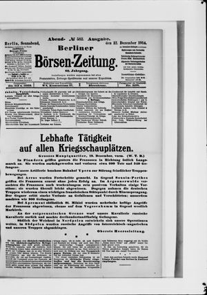 Berliner Börsen-Zeitung vom 12.12.1914