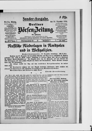 Berliner Börsen-Zeitung vom 14.12.1914