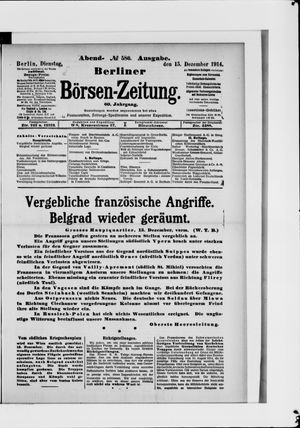 Berliner Börsen-Zeitung vom 15.12.1914