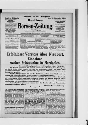 Berliner Börsen-Zeitung vom 16.12.1914