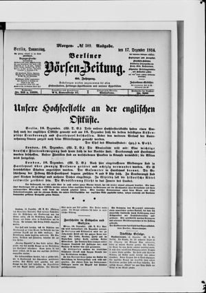 Berliner Börsen-Zeitung vom 17.12.1914