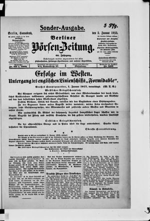 Berliner Börsen-Zeitung on Jan 2, 1915
