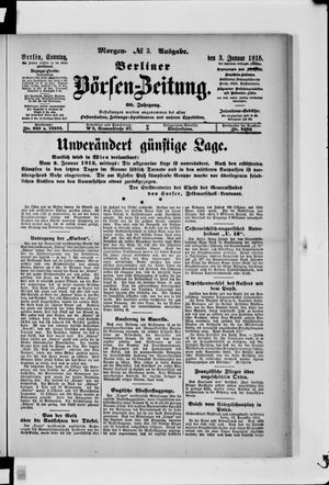 Berliner Börsen-Zeitung vom 03.01.1915