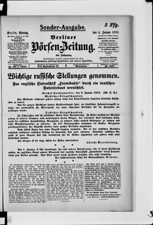 Berliner Börsen-Zeitung vom 04.01.1915