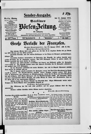 Berliner Börsen-Zeitung vom 11.01.1915
