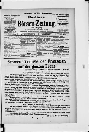 Berliner Börsen-Zeitung on Jan 30, 1915