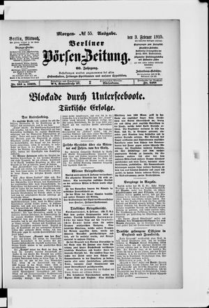 Berliner Börsen-Zeitung vom 03.02.1915