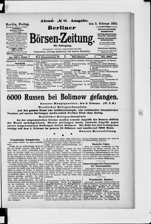 Berliner Börsen-Zeitung vom 05.02.1915