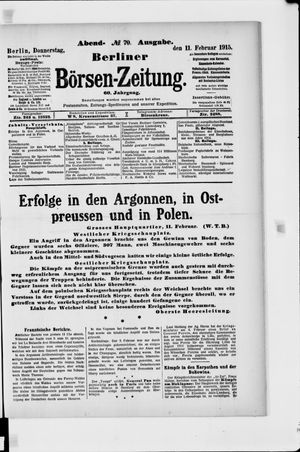 Berliner Börsen-Zeitung vom 11.02.1915