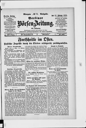 Berliner Börsen-Zeitung vom 12.02.1915