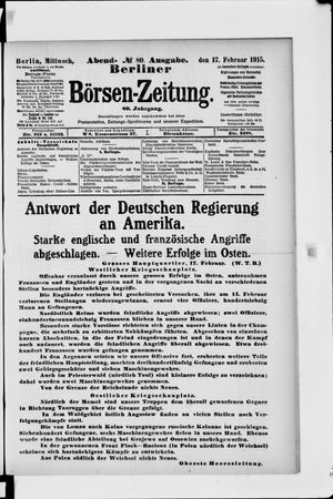 Berliner Börsen-Zeitung vom 17.02.1915