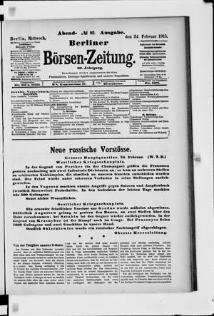 Berliner Börsen-Zeitung on Feb 24, 1915