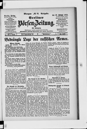 Berliner Börsen-Zeitung on Feb 26, 1915