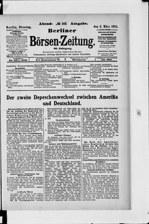 Berliner Börsen-Zeitung vom 02.03.1915