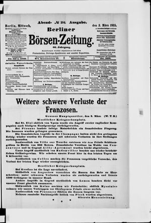 Berliner Börsen-Zeitung vom 03.03.1915