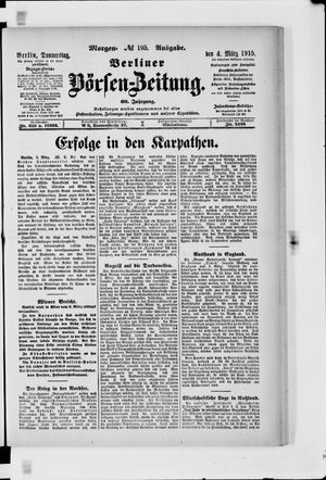 Berliner Börsen-Zeitung on Mar 4, 1915