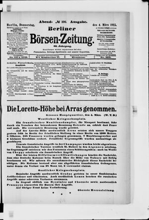 Berliner Börsen-Zeitung vom 04.03.1915