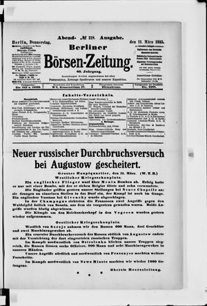 Berliner Börsen-Zeitung vom 11.03.1915