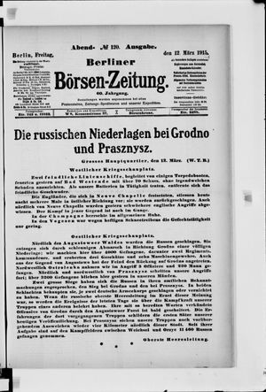 Berliner Börsen-Zeitung vom 12.03.1915