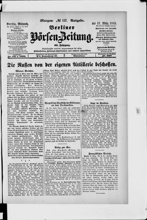 Berliner Börsen-Zeitung vom 17.03.1915