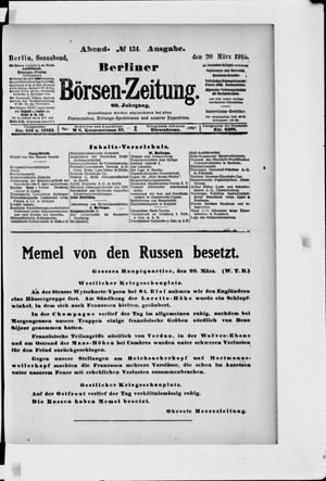 Berliner Börsen-Zeitung vom 20.03.1915