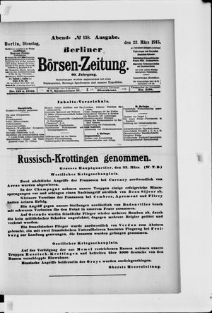 Berliner Börsen-Zeitung vom 23.03.1915