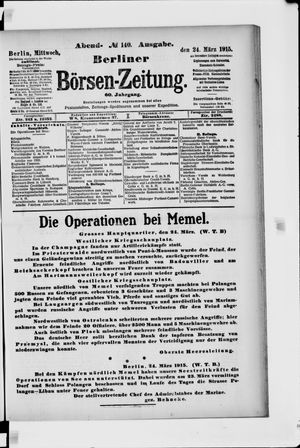 Berliner Börsen-Zeitung on Mar 24, 1915