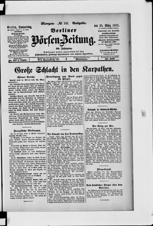 Berliner Börsen-Zeitung on Mar 25, 1915