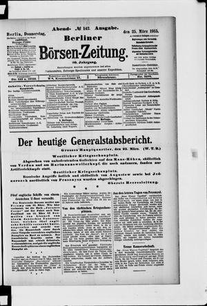 Berliner Börsen-Zeitung vom 25.03.1915