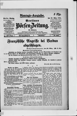 Berliner Börsen-Zeitung vom 29.03.1915