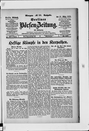 Berliner Börsen-Zeitung vom 31.03.1915